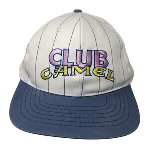 Club Camel Member Snapback Hat Multicolor OS Adjustable Embroidered Striped
